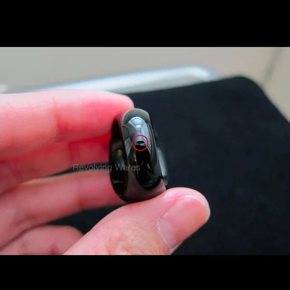 Baccarat Tango Crystal Ring in Black and Gold Bronze Size 6.5 or 52/53 Preowned - Picture 6 of 11